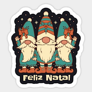 Merry Christmas in Portugese Sticker